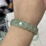 Chrysoprase Stone Beads Bracelet Natural Stone Bangle DIY Jewelry for Woman