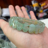 Chrysoprase Stone Beads Bracelet Natural Stone Bangle DIY Jewelry for Woman