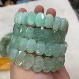 Chrysoprase Stone Beads Bracelet Natural Stone Bangle DIY Jewelry for Woman