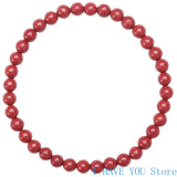 Natural Cinnabar Bracelet 4mm Bead Lucky Fortune Tai Sui Gift
