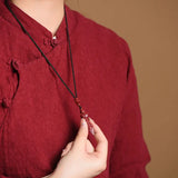 Cinnabar Vajra Monster Subduing Club Pendant