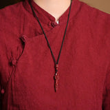 Cinnabar Vajra Monster Subduing Club Pendant