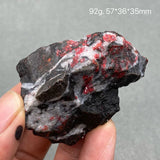 Natural Cinnabar stone Red Healing Reiki Crystal