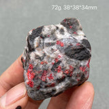 Natural Cinnabar stone Red Healing Reiki Crystal