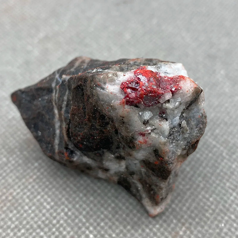 Natural Cinnabar Stone Red Healing Crystal