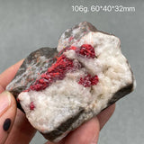 Natural Cinnabar stone Red Healing Reiki Crystal