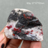 Natural Cinnabar stone Red Healing Reiki Crystal