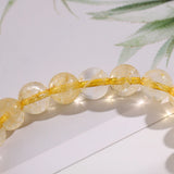 Citrine Bracelet for Women Beaded Jewelry Natural Stone Beads Health Protection