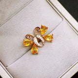 Natural Citrine 925 Sterling Silver Stud Earrings S925