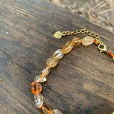 Natural Citrine Bracelet Irregular Stone Jewelry GEM Beads