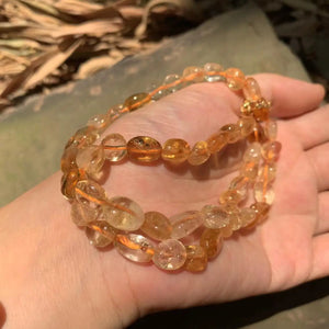 Natural Citrine Choker Necklace for Women
