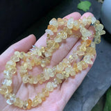 Natural Citrine Choker Necklace Gemstone Women High Jewelry