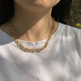 Natural Citrine Choker Necklace for Women