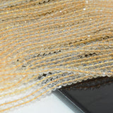 Natural Citrine Faceted Round Beads 2.7mm Selected