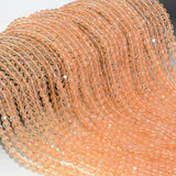 Natural Citrine Faceted Round Beads 4mm, No Treatment