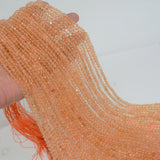 Natural Citrine Faceted Round Beads 4mm, No Treatment
