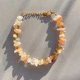 Natural Citrine Gravel Bracelet for Women