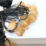 Natural Citrine Pendant For Women - Citrine Raw Stone Necklace
