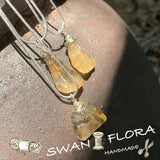 Natural Citrine Pendant Necklace Gemstone Women High Jewelry Irregular