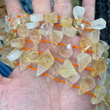 Natural Citrine Quartz Beads 15?? DIY Loose Beads For Jewelry Making
