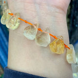 Natural Citrine Quartz Beads 15?? DIY Loose Beads For Jewelry Making