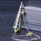 Natural Citrine Rose Quartz Amethyst Pendulum Necklace 60x15mm