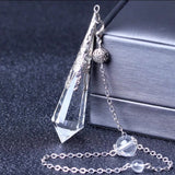 Natural Citrine Rose Quartz Amethyst Pendulum Necklace 60x15mm