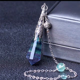 Natural Citrine Rose Quartz Amethyst Pendulum Necklace 60x15mm