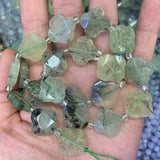 Natural Citrine Calcite Prehnite Beads 15'' DIY Loose Beads For Jewelry Making