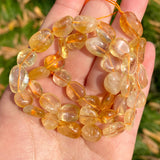 Natural Citrine Yellow Crystal Irregular Beads 8-10mm for Jewelry Making