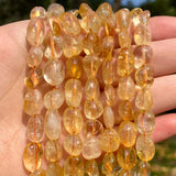 Natural Citrine Yellow Crystal Irregular Beads 8-10mm for Jewelry Making