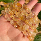 Natural Citrine Yellow Crystal Irregular Beads 8-10mm for Jewelry Making