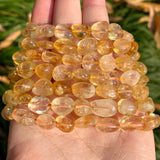Natural Citrine Yellow Crystal Irregular Beads 8-10mm for Jewelry Making