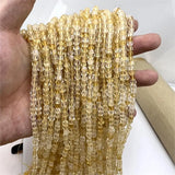 Natural Citrine Yellow Crystal Faceted Cube Loose Beads Strands