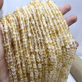 Natural Citrine Yellow Crystal Faceted Cube Loose Beads Strands