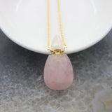 Natural Citrine/Agate Perfume Bottle Pendant, Essential Oil Diffuser Necklace