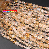 Natural Citrines Beads Quartz Loose Beads 8-10mm 15''inch