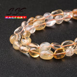 Natural Citrines Beads Quartz Loose Beads 8-10mm 15''inch
