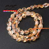 Natural Citrines Beads Quartz Loose Beads 8-10mm 15''inch
