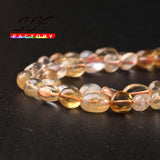 Natural Citrines Beads Quartz Loose Beads 8-10mm 15''inch