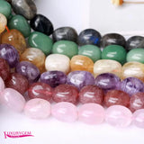 Natural Citrines Crystal Stone Spacer Loose Beads 15x20mm DIY Jewelry Making