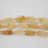 Natural Citrine Quartz Nugget Loose Beads for Jewelry Making