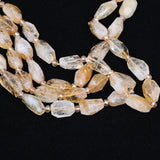Natural Citrines Quartz Nugget Loose Beads Craft Choker