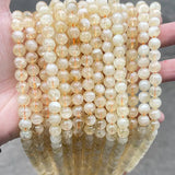 Natural Citrines Stone Yellow Crystal Healing Bead for Jewelry Making