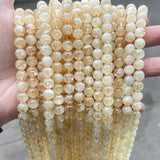 Natural Citrines Stone Yellow Crystal Healing Bead for Jewelry Making