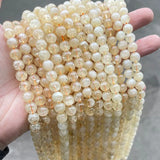 Natural Citrines Stone Yellow Crystal Healing Bead for Jewelry Making