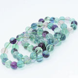 Natural Clean Fluorite Round Beads Bracelet 12mm