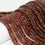 Natural Spessartine Garnet Cube Beads 5.8mm-6mm