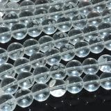 Natural Clean Quartz Round Beads Flower Caving 10mm