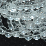 Natural Clean Quartz Round Beads Flower Caving 10mm